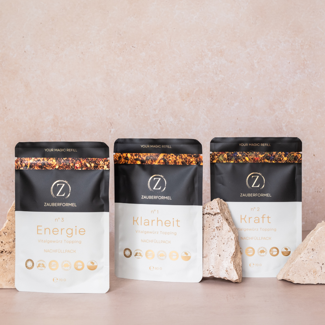 3er-Set Bio Vitalgewürze Nachfüllpacks - NEW DESIGN